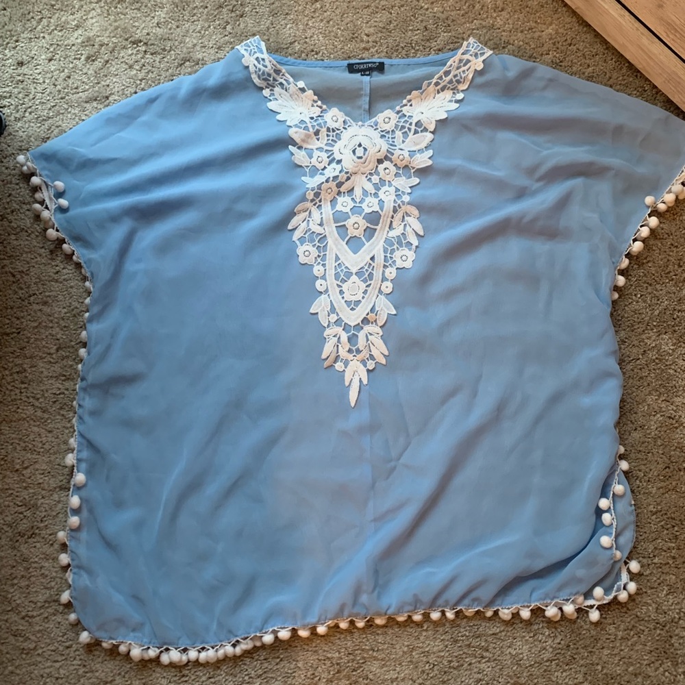 CPOKRTWSO Women’s Crochet Chiffon Tassel Swimsuit Beach Bikini Cover Up